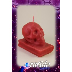 VELA CALAVERA CON LIBRO